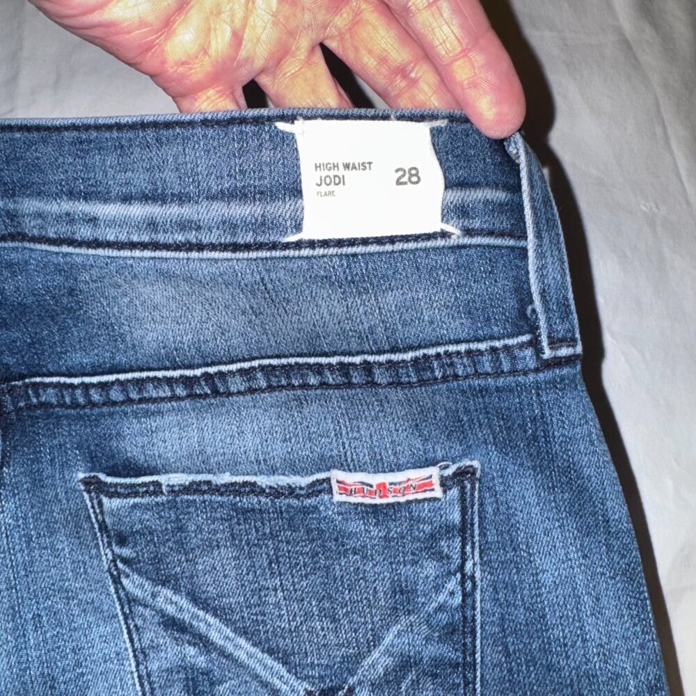 Hudson Jodi High Rise Flare Jeans – Size 28 Long – Button Front – 32” Inseam - Picture 11 of 12
